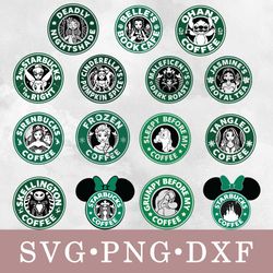 Disney Starbuck svg, Disney Starbuck bundle svg, png, dxf, svg files for cricut, movie svg, clipart