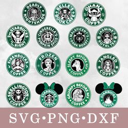 disney starbuck svg, disney starbuck bundle svg, png, dxf, svg files for cricut, movie svg, clipart