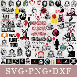 Horror movies svg, Horror movies bundle svg, png, dxf, svg files for cricut, movie svg, clipart