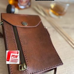 patterns leather bag - handmade bag - small leather bag - diy - pdf leather bag
