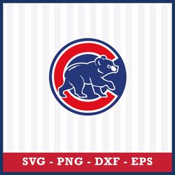 chicago cubs svg, chicago cubs logo svg, mlb svg, sport svg, png dxf eps file