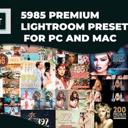 5900 Premium Lightroom Presets Collection: Elevate Your Photo Editing Game with Professional Filters and Effects!