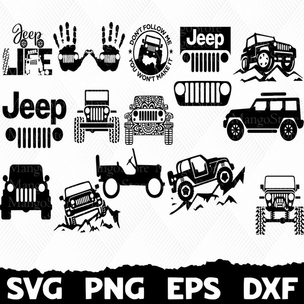  Jeep paquete svg, svg Jeep, Offroad Svg, Jeep Bundle, Jeep Sv