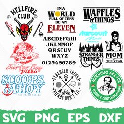 Stranger Things svg Bundle, Stranger things svg, Stranger Things shirt, Stranger Things Silhouette SVG file, The Upside