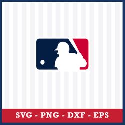 mlb logo svg, major league baseball svg, mlb baseball svg, sport svg, png dxf eps file
