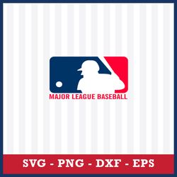major league baseball svg, mlb logo svg, mlb baseball svg, sport svg, png dxf eps file