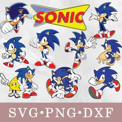 Sonic svg, Sonic bundle svg, png, dxf, svg files for cricut, movie svg, clipart