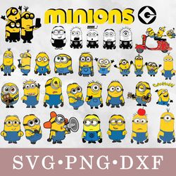 Minions svg, Minions bundle svg, png, dxf, svg files for cricut, movie svg, clipart