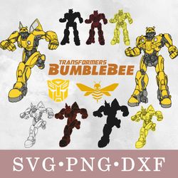bumblebee transformer svg, bumblebee transformer bundle svg, png, dxf, svg files for cricut, movie svg, clipart