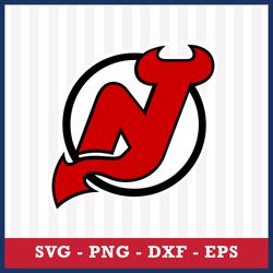 new jersey devils svg, new jersey devils logo svg, nhl svg, sport svg, png dxf eps file