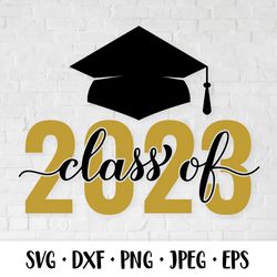 Class of 2023 SVG. Graduation cap. Grad of 2023
