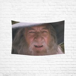 Gandalf Wall Tapestry, Cotton Linen Wall Hanging