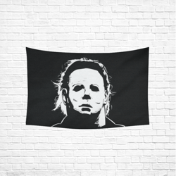 Michael Myers Wall Tapestry, Cotton Linen Wall Hanging