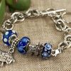 large-silver-chain-bracelet- toggle-bracelet-transformer-bracelet-jewelry