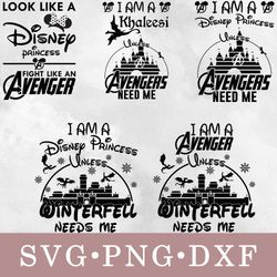 disney castle svg, disney castle bundle svg, png, dxf, svg files for cricut, movie svg, clipart