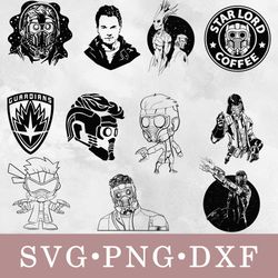 Star Lord svg, Star Lord bundle svg, png, dxf, svg files for cricut, movie svg, clipart