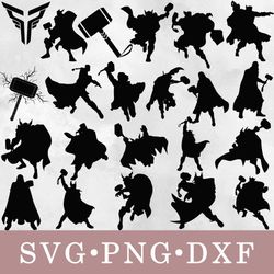 thor svg, thor bundle svg, png, dxf, svg files for cricut, movie svg, clipart