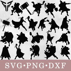 Thor svg, Thor bundle svg, png, dxf, svg files for cricut, movie svg, clipart