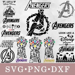 avengers svg, avengers bundle svg, png, dxf, svg files for cricut, movie svg, clipart