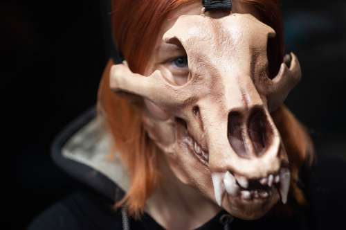 Bear skull mask full fase, bear mask, Halloween Costume, halloween mask, cosplay mask, Macabre Mask, evil mask