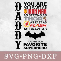 daddy you are my favorite superhero svg, daddy you are my favorite superhero bundle svg, png, dxf, svg files for cricut