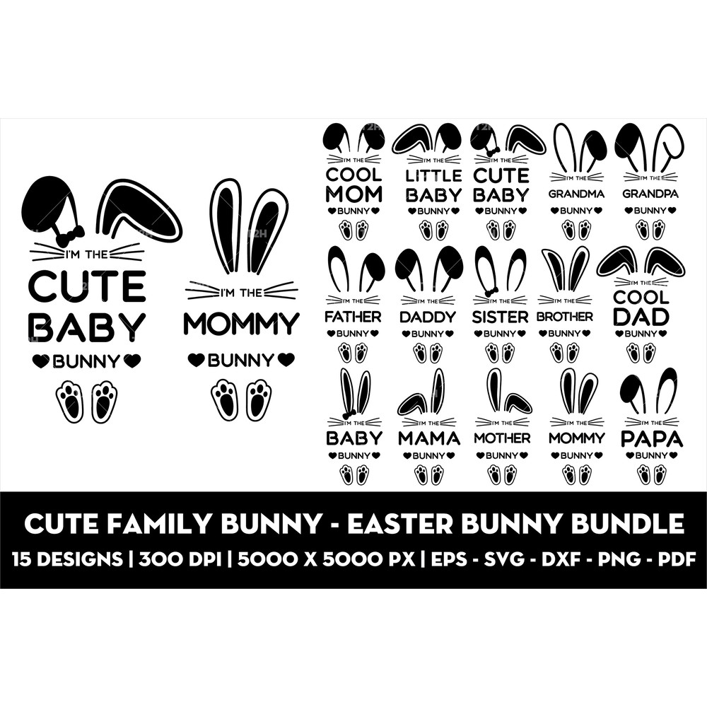 Cute family bunny - Easter bunny bundle cover.jpg
