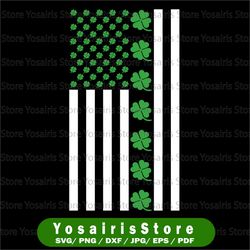 american usa flag svg, st patricks day svg, lucky shamrock svg, cricut, svg files, file for cricut, for silhouette