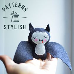 Create Your Own Spooky-Cute Felt Bat Plush - Perfect for Halloween DIY Animal Toy