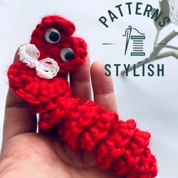 Pocket Worry Worm Crochet Pattern: DIY Stress Toy and Pocket Hug