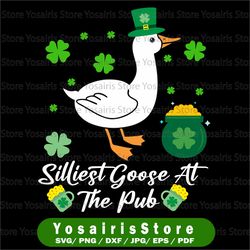 silliest goose at the pub svg, st. patricks day svg, goose svg, cricut, svg files, cut file, dxf, png, svg, digital