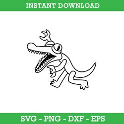 orange rainbow friends outline svg, orange from rainbow friends svg, rainbow friends svg, instant download