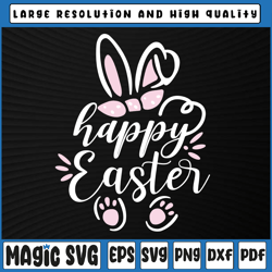 happy easter svg, easter bunny, bunny ears svg, easter bunny svg, easter, digital download