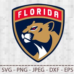 florida panthers logo svg png jpeg  dxf digital cut vector files for silhouette studio cricut design