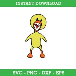 yellow rainbow friends svg, yellow from rainbow friends svg, rainbow friends svg, instant download