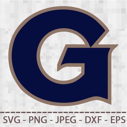 georgetown university logo svg png jpeg  dxf digital cut vector files for silhouette studio cricut design