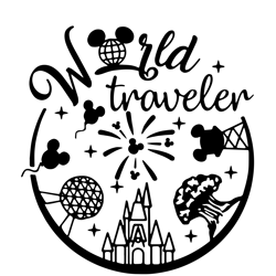 world traveler svg,  love mickey svg, disney svg, disney mickey mouse svg digital download
