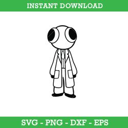 red rainbow friends outline svg, red from rainbow friends svg, rainbow friends svg, instant download