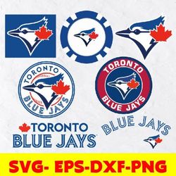 toronto blue jays logo, bundle logo, svg, png, eps, dxf