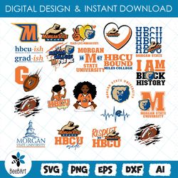 morgan state svg, hbcu svg collections, hbcu team, football svg, mega bundle, digital download