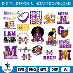 miles college svg, hbcu svg collections, hbcu team, football svg, mega bundle, digital download