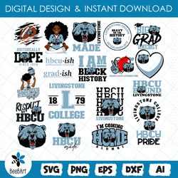 livingstone college svg, hbcu svg collections, hbcu team, football svg, mega bundle, digital download