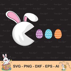 video game bunny eggs easter gamer svg, gaming easter svg, cute kid and adult bunny easter svg, bunny eggs svg