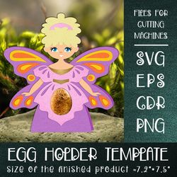 Fairy Easter Egg Holder Template