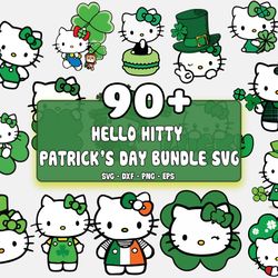 90 file hello-kitty patrick_s day , cricut , digital downdlaod