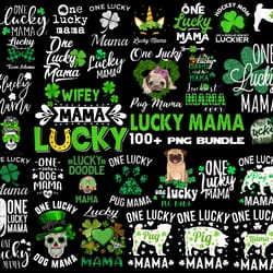 st. patrick's day mama, mini digital files, lucky mama, lucky mini bundle