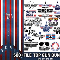 500 file top gun bundle svg , cricut , digital downdload
