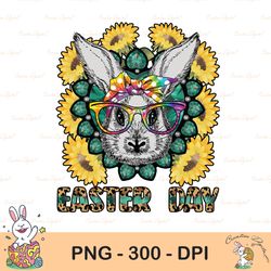 easter day sunflower bunny sublimation