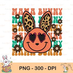 happy easter leopard mama bunny png