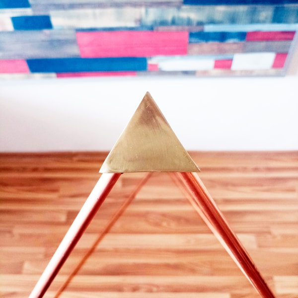 Pyramid Copper Rods Copper Tetrahedron | Triangular Pyramid complete set | thre | Inspire ...