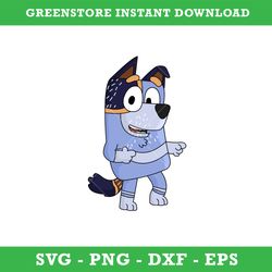 Bluey Uncle Stripe Svg, Blue, Bluey, Bluey Svg, Blue Dog, Bluey Family, Instant Download, GR42